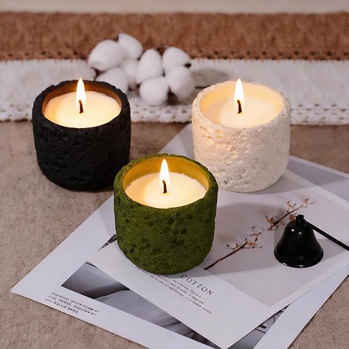 colorful citronella outdoor candle set