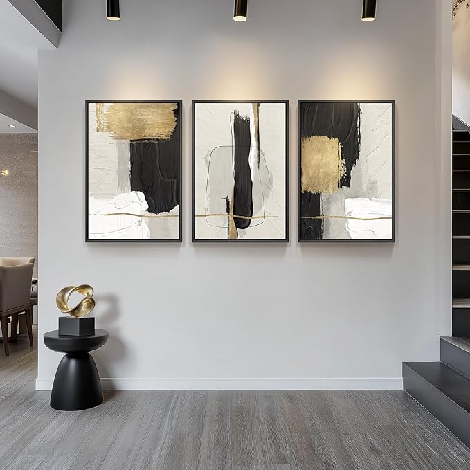 large framed abstract canvas art hallway wall decor