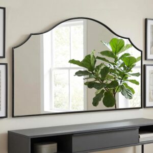 large scalloped wall mirror for modern home décor