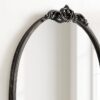 contemporary black arched mirror for home decor