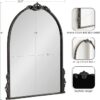 large black arched wall mirror for dressing room