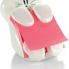 Cat Post-it pop-up note dispenser holding 3x3 sticky notes on office desk