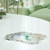 Clear luxury irregular acrylic coaster heat resistant table protector