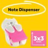 Cute cat sticky note dispenser for home office organization
