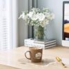 Transparent clear acrylic mirror drink coaster for home bar