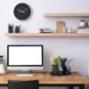 Black cat shaped metal pencil holder for workspace