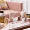 Cute pink artificial plants for office desk