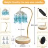 Blue wax melt candle heater lamp decor