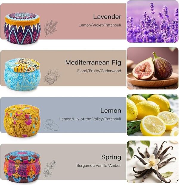 decorative scented candle set home fragrance