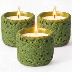 green citronella outdoor candles patio decor