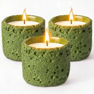 green citronella outdoor candles patio decor