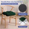 Green non slip chair cushion for dining room chairs