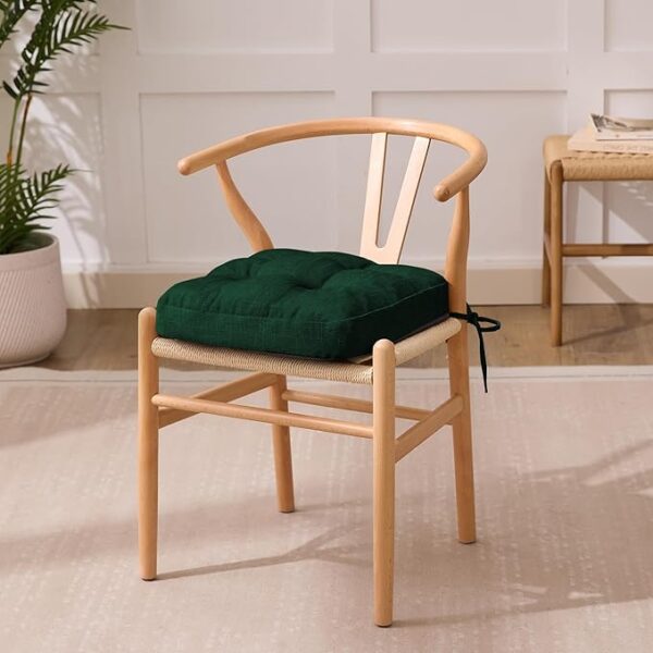 Green memory foam chair pad for kitchen seating