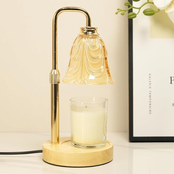 off white candle warmer lamp with timer for jar candles