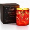 red decorative vanilla candle LED glow