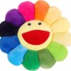 Cute sunflower plush pillow smiley flower cushion for bedroom decor