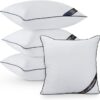 White 18x18 Throw Pillow Inserts Pack of 4 for Sofa and Couch