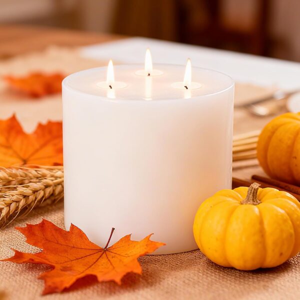 extra large white candle for weddings