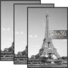 24x36 poster frame black 3 pack wall gallery decor