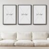 modern abstract wall art set home interior design