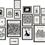 black white wall art minimalist decor