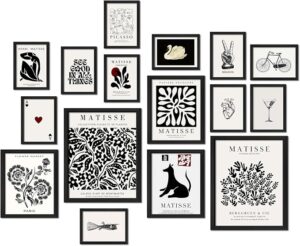 black white wall art minimalist decor