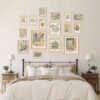 sage green bedroom wall decor set