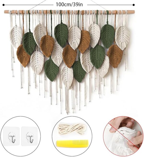 chic bohemian wall decor macrame hanging with tassels