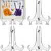 clear plastic easel display stand 12 inch for plate display