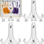 clear plastic easel display stand 12 inch for plate display