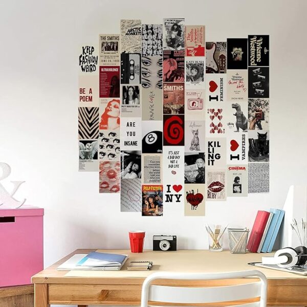 coquette aesthetic wall collage vintage prints room decor