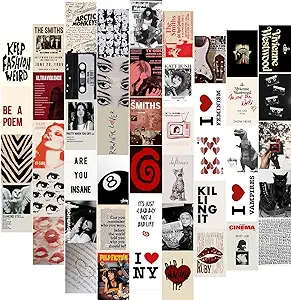 downtown girl room decor wall collage kit 50pcs aesthetic