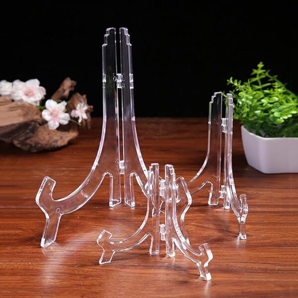 transparent easel stand wedding table decoration display
