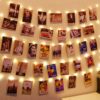 fairy string lights with photo clips 120 LED bedroom decor