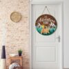forest theme wall decor baby room wooden sign