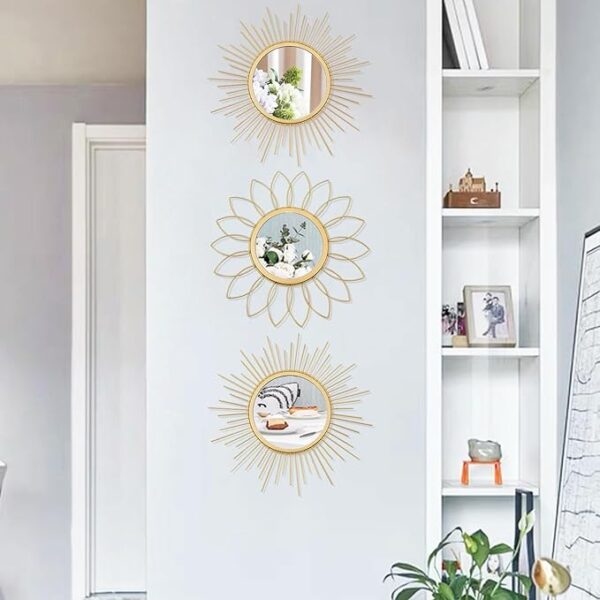 decorative gold metal wall mirrors modern home