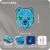 anime neon sign ice bear LED glowing wall decoration