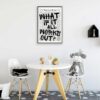 vintage newspaper style wall decor print