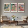 large abstract canvas wall art living room decor