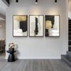 large framed abstract canvas art hallway wall decor
