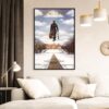 large picture frame 24x36 black modern wall display