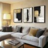 modern minimalist canvas wall art living room decor