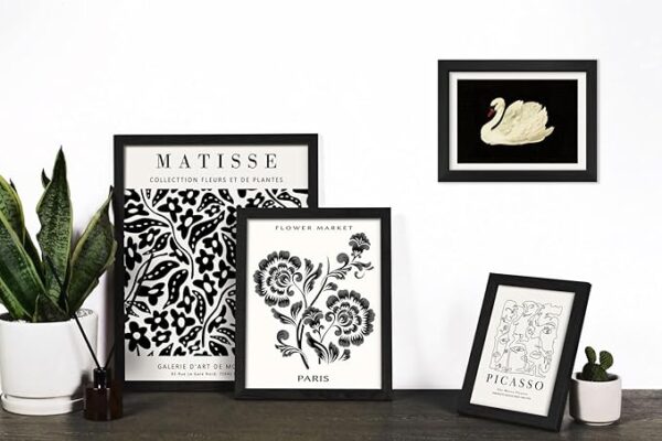 monochrome gallery wall art set