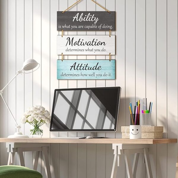 motivational wooden plaques coworker gift decoration