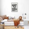 retro newspaper wall art motivational quote