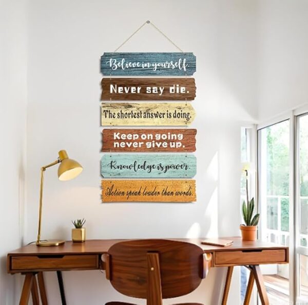 Room Flowy inspirational wood wall sign packaged as birthday housewarming or teacher appreciation gift