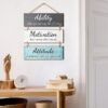 rustic office wall decor inspirational quote signs