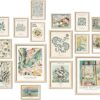 sage green wall art set framed gallery wall
