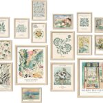 sage green wall art set framed gallery wall