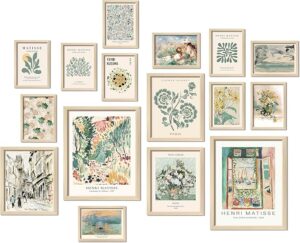 sage green wall art set framed gallery wall